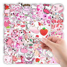 Load image into Gallery viewer, size about:10*10cm 50 pcs strawberry waterproof graffiti stickers
