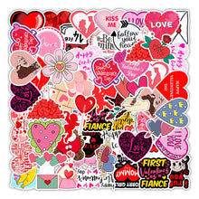 Load image into Gallery viewer, about:5-8cm 50 pcs valentine&#39;s day series waterproof stickers
