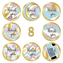Load image into Gallery viewer, letters alphabet household gadgets flower floral round oval thank you sticker 500pieces/roll
