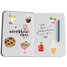 Load image into Gallery viewer, 10*15cm food avocado french fry cake cupcake ice cream popsicle fruit waterproof household gadgets food waterproof stickers(100 pcs/pack)
