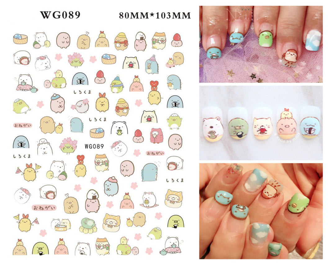 80*103mm sumikkogurashi series nail sticker