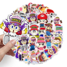 Load image into Gallery viewer, about:5.8-8.5cm 56pcs not repeated cute cartoon waterproof stickers
