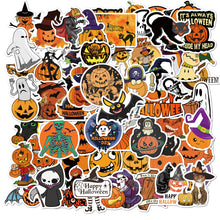Load image into Gallery viewer, about:4-6cm 100 pcs halloween day series waterproof cartoon stickers
