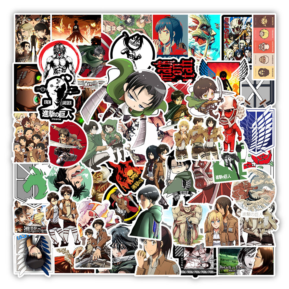 attack on titan waterproof stickers（50pcs/pack）
