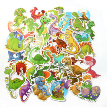 Load image into Gallery viewer, about:6-10cm 50 pcs dinosaur waterproof cartoon stickers

