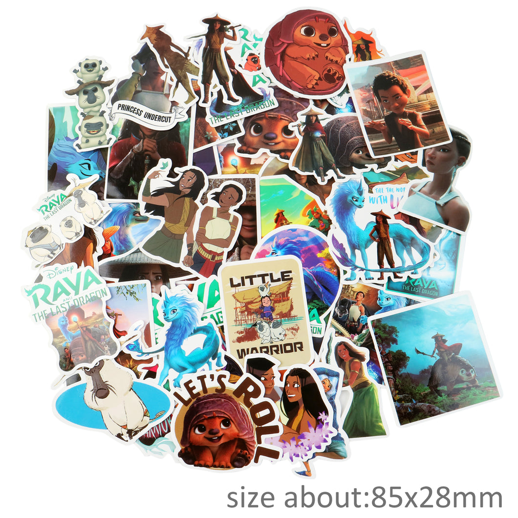 about:5.5-8.5cm 50 pcs not repeated waterproof stickers