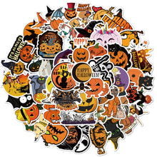 Load image into Gallery viewer, about:3-6cm 50 pcs halloween day series cartoon waterproof  stickers
