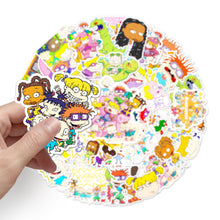 Load image into Gallery viewer, about:5-12cm waterproof 50pcs rugrats series waterproof stickers
