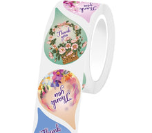 Load image into Gallery viewer, letters alphabet flower floral teardrop-shaped sticker 500pieces/roll
