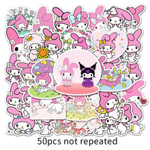 Load image into Gallery viewer, about:5.5-8.5cm(3.4&#39;&#39;) 50 pcs cartoon waterproof stickers
