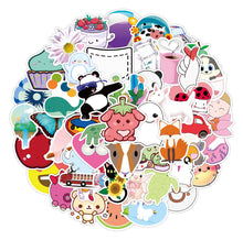 Load image into Gallery viewer, about 5-8cm(3.2&#39;&#39;) 50 pcs cartoon cute waterproof stickers
