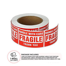 Load image into Gallery viewer, sign letters alphabet 2*3 inch fragile warning sign sticker (500pcs/roll)
