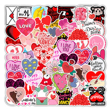 Load image into Gallery viewer, about:5-8cm 50 pcs valentine&#39;s day series waterproof stickers
