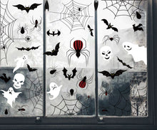 Load image into Gallery viewer, halloween removable static window glass sticker
