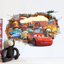 Load image into Gallery viewer, 50*70cm(19.7*27.6&#39;&#39;) cartoon cars 3D wall stickers
