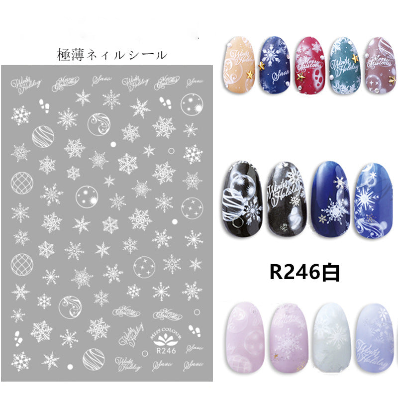 9.4*6.3cm christmas series nail sticker（about 70 styles/piece）