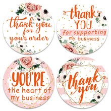 Load image into Gallery viewer, letters alphabet household gadgets flower floral round oval thank you sticker (500 pcs/roll)
