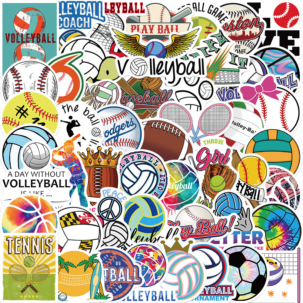 50pcs not repeated ball sports collection stickers