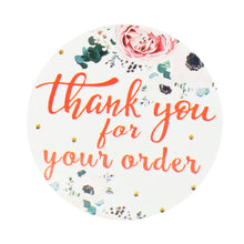 Load image into Gallery viewer, letters alphabet household gadgets flower floral round oval thank you sticker (500 pcs/roll)
