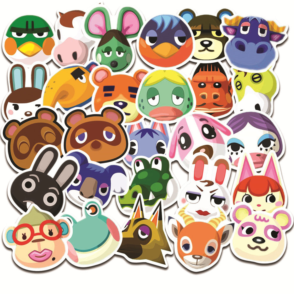 about:4-6cm cartoon waterproof stickers (50 pcs/pack)