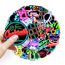 Load image into Gallery viewer, about：5.5-8.5cm(3.4&#39;&#39;) 50pcs waterproof sticker
