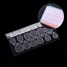 Load image into Gallery viewer, 8.2*7.2cm  false nail tips clear transparent waterproof nail art sheet double-sided adhesive nail sticker
