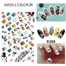 Load image into Gallery viewer, about:9.4*6.3cm nail art nailartkit letters alphabet mickey minnie series nail stickers

