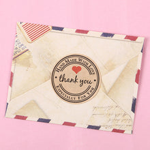 Load image into Gallery viewer, 2.5cm household gadgets heart love thank you Leather sticker 500pieces/roll
