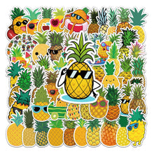 Load image into Gallery viewer, about:5.5-8.5cm 50pcs not repeated yellow series waterproof stickers
