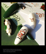 Load image into Gallery viewer, about:9.4*6.3cm snake series nail stickers
