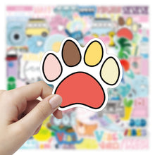 Load image into Gallery viewer, about:7-8cm 100pcs not repeated waterproof stickers
