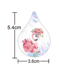 Load image into Gallery viewer, flower floral flamingo teardrop-shaped flamingo sticker 500pieces/roll
