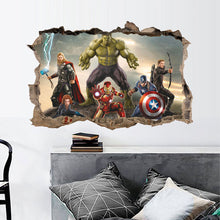 Load image into Gallery viewer, 50*70cm wall poster 3d captain america hulk wall sticker
