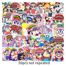 Load image into Gallery viewer, about:5.8-8.5cm 56pcs not repeated cute cartoon waterproof stickers
