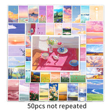 Load image into Gallery viewer, about:5.5-8.5cm(3.4&#39;&#39;) 50pcs waterproof stickers
