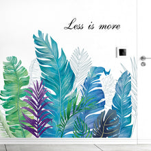 Load image into Gallery viewer, 30*45cm wall poster leaf leaves tree set bundle 4pcs/set palm leaves wall sticker
