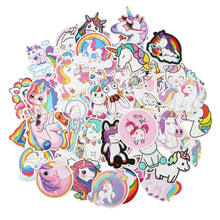 Load image into Gallery viewer, about:2.5-9cm 50 pcs unicorn waterproof cartoon stickers
