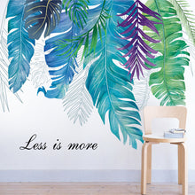Load image into Gallery viewer, 30*45cm wall poster leaf leaves tree set bundle 4pcs/set palm leaves wall sticker
