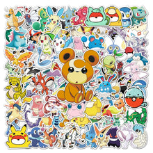 Load image into Gallery viewer, about:5.5-8.5cm(3.4&#39;&#39;) 100pcs cartoon waterproof stickers
