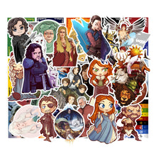Load image into Gallery viewer, about 6-10cm waterproof 100pcs game of thrones waterproof stickers
