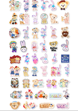 Load image into Gallery viewer, about:5.5-8.5cm 50pcs not repeated waterproof stickers
