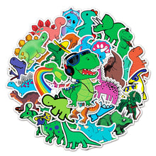 Load image into Gallery viewer, about：5.5-8.5cm dinosaur cartoon sticker（50pcs/pack）
