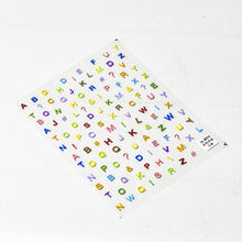 Load image into Gallery viewer, package size:8*13cm alphabet letters skeleton nail art stickers
