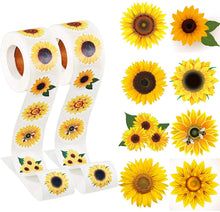 Load image into Gallery viewer, 38mm yellow series daisy sticker 500pieces/roll
