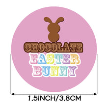 Load image into Gallery viewer, rabbit bunny easter bunny rainbow color heart love valentines day letters alphabet pcs easter egg stickers (500 pcs/roll)

