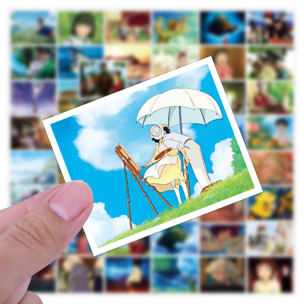 about:5-7cm 52pcs not repeated cartoon waterproof stickers