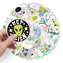 Load image into Gallery viewer, about:5.8-8.5cm 50pcs not repeated waterproof stickers
