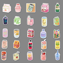 Load image into Gallery viewer, about:5.5-8.5cm waterproof drinks juice letters alphabet 50pcs not repeated drink waterproof stickers
