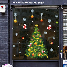 Load image into Gallery viewer, 60*90cm wall poster christmas tree christmas day snowflake snow christmas stockings crutch star starfish christmas tree wall sticker
