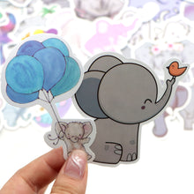Load image into Gallery viewer, about:5-8cm 50 pcs elephant waterproof cartoon stickers

